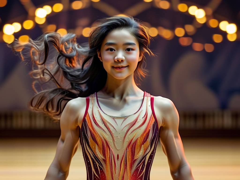 赵露思，舞台<strong></strong>体操舞台上的璀璨璀璨明珠—健康与美丽的完美结合(1)