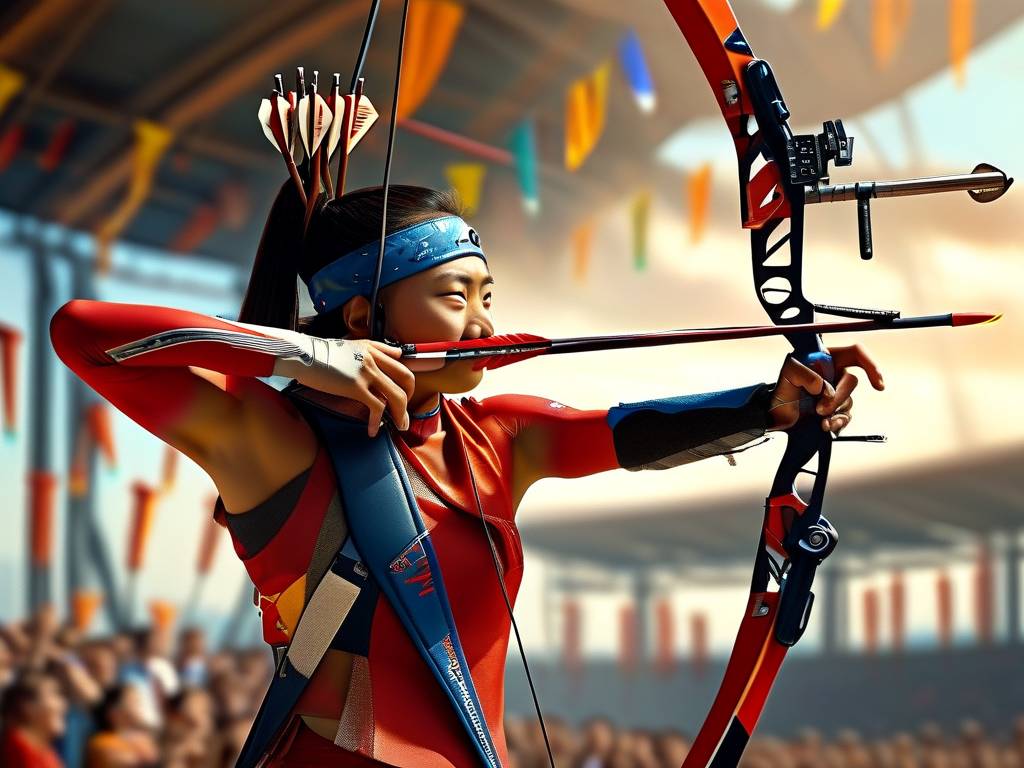 全运会射箭赛场上的箭赛纪录荣耀时刻，山东选手勇夺混合团体反曲弓冠军，场上创造<strong></strong>创造1548环的荣东选夺混辉煌纪录