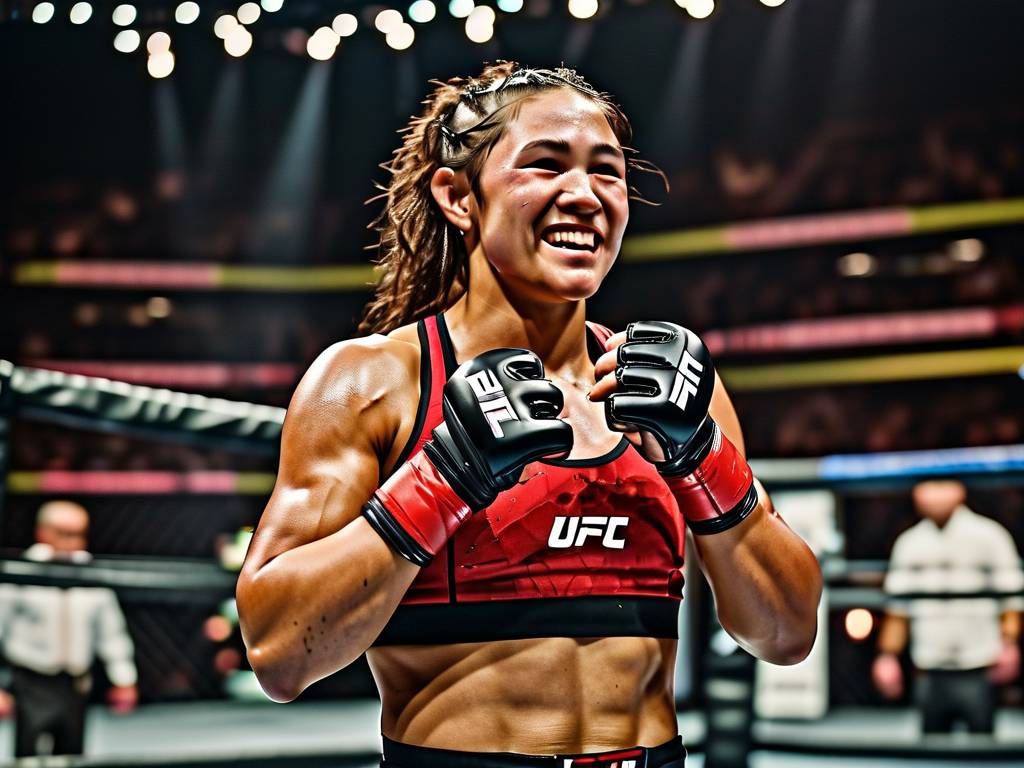 UFC 292，张伟丽第二回合TKO莱莫斯，成功卫冕女子草量级冠军(1)