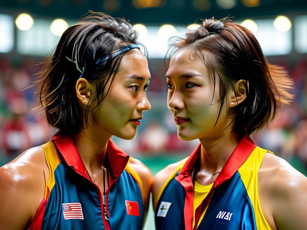 凡尘组合闪耀总决赛，横扫韩国组合夺得羽毛球女双金牌(1)