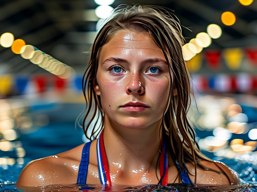 欧锦赛，萨拉·舍斯特伦以惊人的55.48秒打破女子100米自由泳纪录(1)