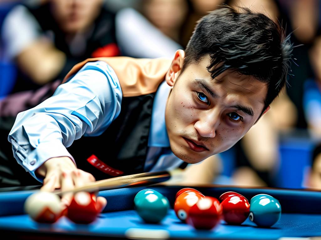 赵心童强势晋级斯诺克英国锦标赛八强，展现中国力量的辉煌时刻(1)