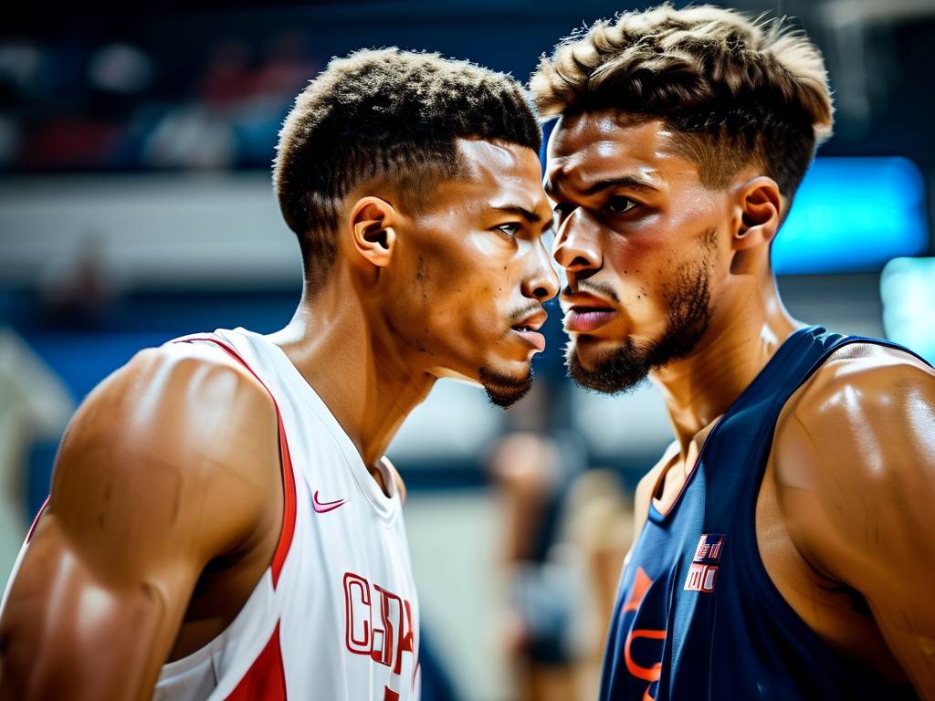 男篮美洲杯B组小组赛，加拿大与波多黎各的激烈对决(1)