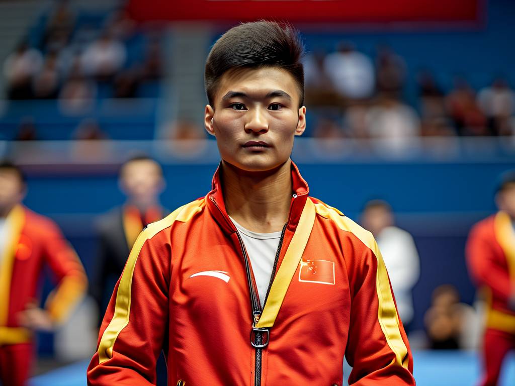 全运会摔跤盛宴，内蒙古选手在男子自由式74公斤级项目中勇夺冠军(1)