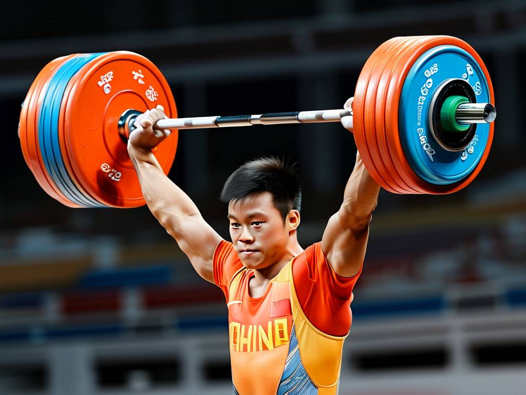 奥运荣光，李发彬举重男子61公斤级金牌破纪录创辉煌