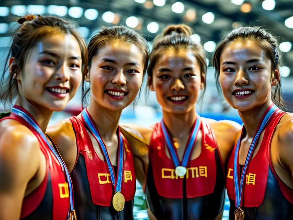 荣耀时刻，中国队女子四人双桨赛艇队勇夺世锦赛冠军并刷新世界纪录(1)