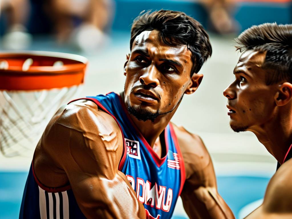 男篮美洲杯C组小组赛，组小组赛多米尼加共和国与尼加拉瓜的多米对决激烈对决